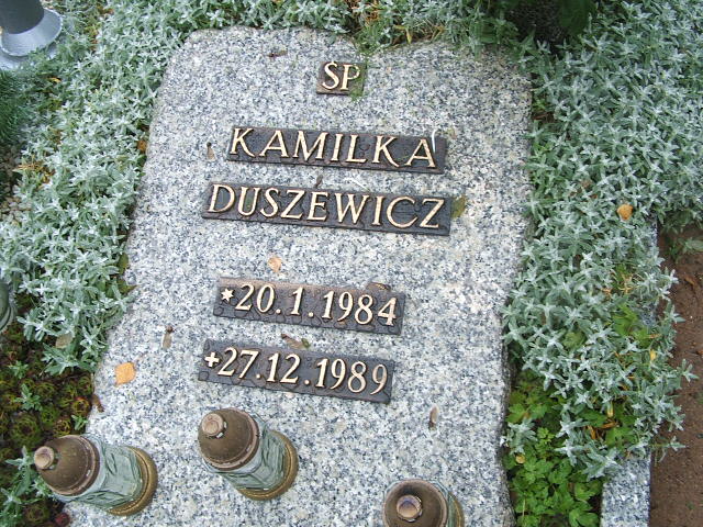 Kamila Duszewicz 1984 Międzychód - Grobonet - Wyszukiwarka osób pochowanych