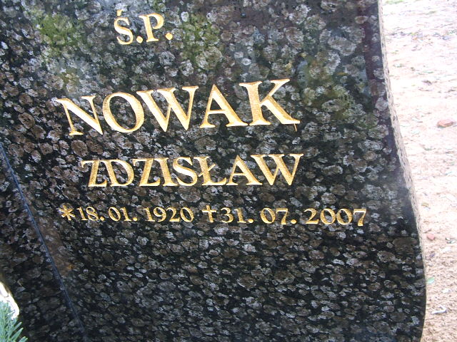 Zdzisław Nowak 1920 Międzychód - Grobonet - Wyszukiwarka osób pochowanych