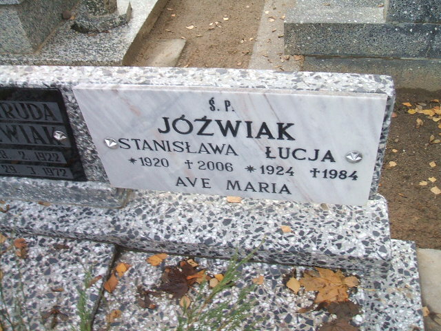 Stanisława Jóźwiak 1920 Międzychód - Grobonet - Wyszukiwarka osób pochowanych