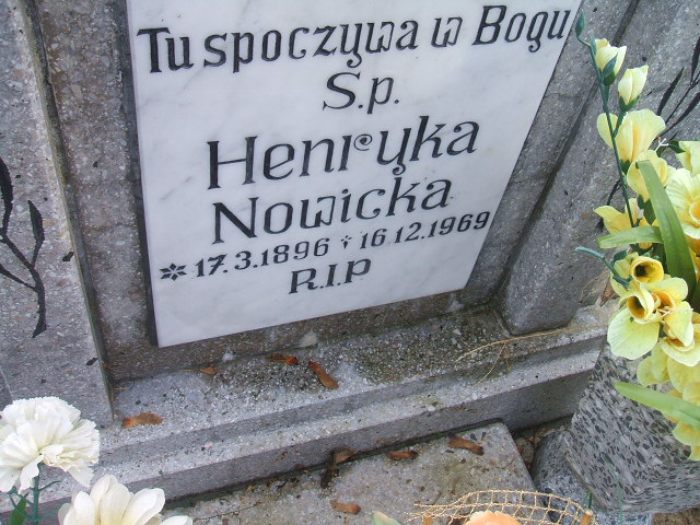 Henryka Nowicka 1896 Międzychód - Grobonet - Wyszukiwarka osób pochowanych
