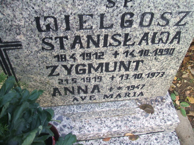 Zygmunt Wielgosz 1919 Międzychód - Grobonet - Wyszukiwarka osób pochowanych