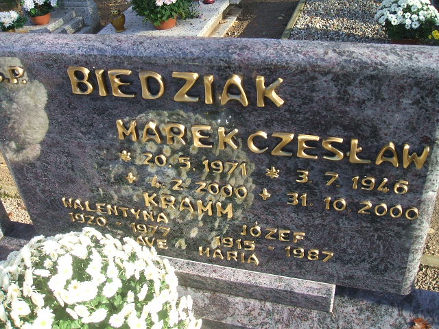 Józef Kramm 1915 Międzychód - Grobonet - Wyszukiwarka osób pochowanych