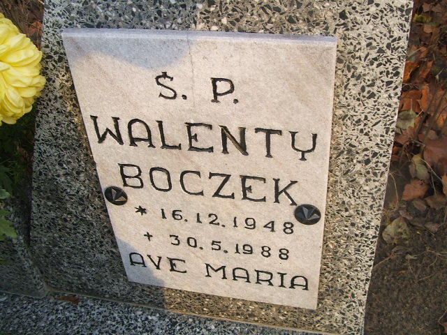 Walenty Boczek 1948 Międzychód - Grobonet - Wyszukiwarka osób pochowanych