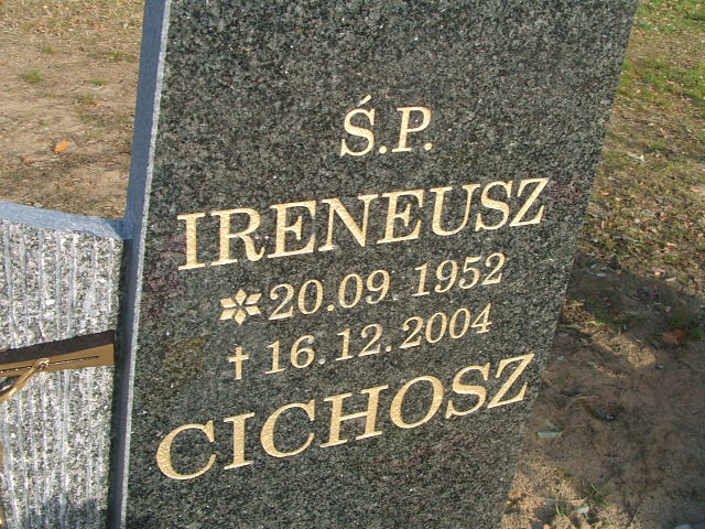 Ireneusz Cichosz 1952 Międzychód - Grobonet - Wyszukiwarka osób pochowanych