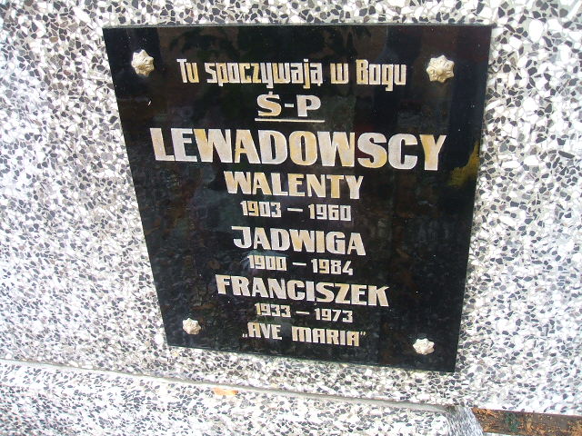 Walenty Lewandowski 1903 Międzychód - Grobonet - Wyszukiwarka osób pochowanych