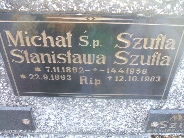 Michał Szufla 1892 Międzychód - Grobonet - Wyszukiwarka osób pochowanych