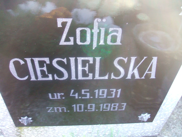Zofia Ciesielska 1931 Międzychód - Grobonet - Wyszukiwarka osób pochowanych