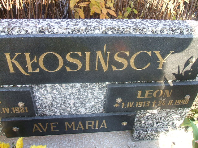 Leon Kłosiński 1913 Międzychód - Grobonet - Wyszukiwarka osób pochowanych