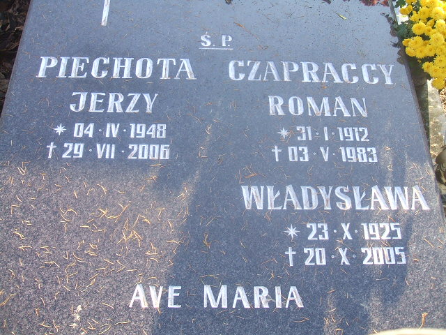  Piechota 1948 Międzychód - Grobonet - Wyszukiwarka osób pochowanych