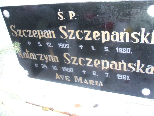 Szczepan Szczepański 1902 Międzychód - Grobonet - Wyszukiwarka osób pochowanych