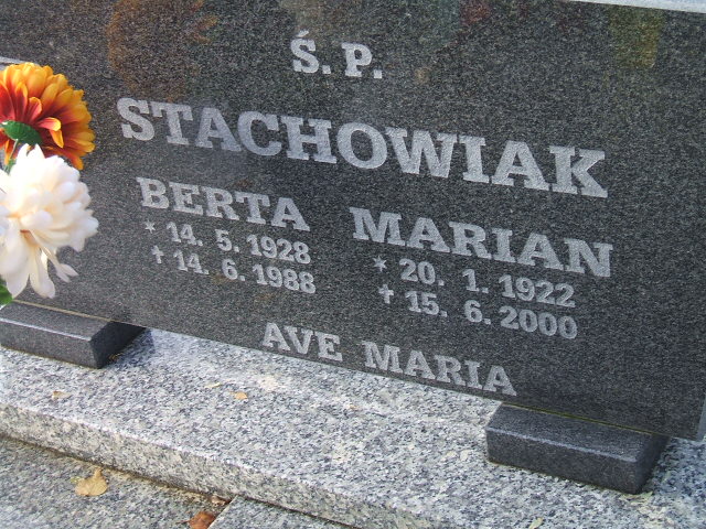 Marian Stachowiak 1922 Międzychód - Grobonet - Wyszukiwarka osób pochowanych