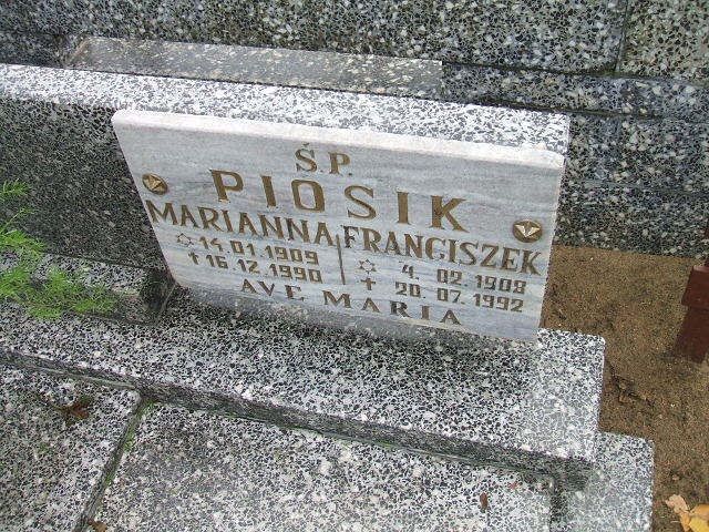 Marianna Piosik 1909 Międzychód - Grobonet - Wyszukiwarka osób pochowanych