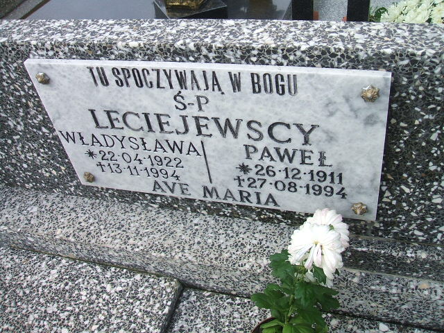 Paweł Leciejewski 1911 Międzychód - Grobonet - Wyszukiwarka osób pochowanych